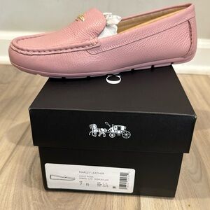 Coach Marley moccasin size 7 light rose net